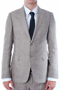 Mens New Gray Wedding Tuxedo Occasion Party Wear 2 Button Slim Suit Jacket Coat - Picture 1 of 9