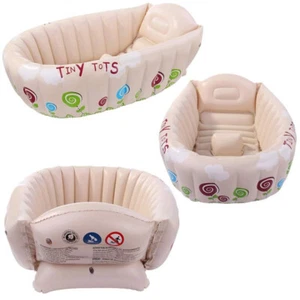 BAGNETTO PORTATILE DA VIAGGIO NEONATO GONFIABILE TINY TOTS 91x61x29 - Bild 1 von 1