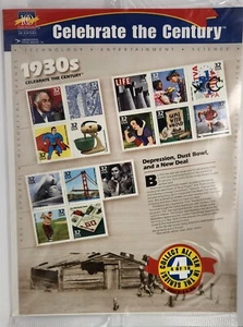 USPS 1930s "Celebrate the Century" limited edition stamps - Picture 1 of 5