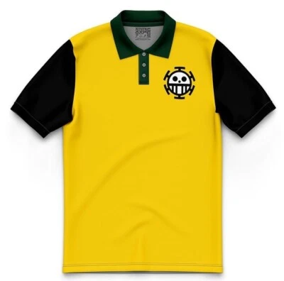 One Piece Law Anime Polo Shirt Poloshirt Hemd t-shirt Kostüme Polyester unisex - Bild 1 von 2