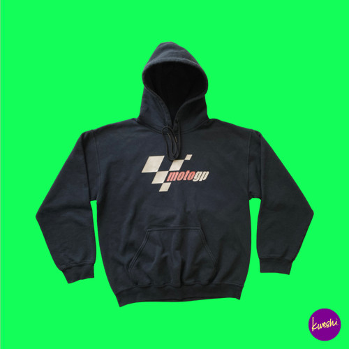 Felpa con cappuccio MOTO GP Valentino Rossi #46 "The Doctor" Heavy Stock Gildan Navy M