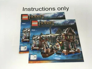 ONLY instruction books 1-2 Lego 79013 Lake-town Chase Hobbit Desolation of Smaug - Picture 1 of 2