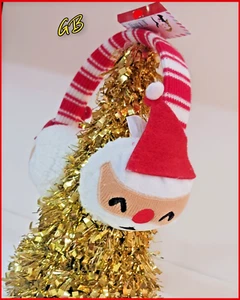 Kids Girls Christmas Holiday Earmuffs Plush Santa Claus Ear Muffs Ear Warmer NEW - Picture 1 of 8