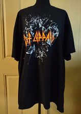 DEF LEPPARD Size 3XL Shattered Glass Official Merch Black T-shirt FREE SHIPPING!