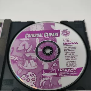 Colossal Clipart 1990s CD-ROM W/ Instructions PC Super Show And Go - Picture 1 of 2