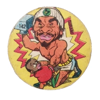 Roberto Duran (Baby Sugar Ray Leonard) 1981 Crack Chapitas Argentina Card #142 - Image 1 of 4