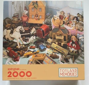 Vintage SPRINGBOK Puzzle TOYLAND MEMORIES Antique Retro Toys 2000 Pc SEALED New - Picture 1 of 4