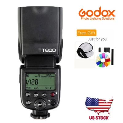 US Godox TT600 2.4G HSS Wireless Flash Speedlite For Canon Nikon Fuji Camera - Image 1 of 4