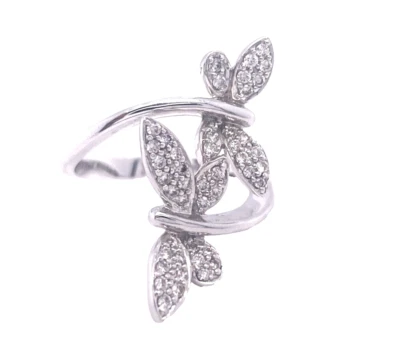 Anillo mosca dragón diamantes oro blanco 18k Foto 1 de 4