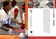 Mike Freer Signed 2005 MultiAd Round Rock Express #5 Card Auto