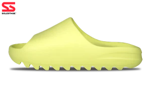 Adidas Yeezy Slide Glow Green 2021 (GX6138) Men's Size 5-12 - Picture 1 of 3
