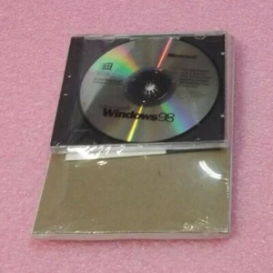 NEW SEALED GENUINE MICROSOFT WINDOWS 98 with CD FDD & Book Manual - Picture 1 of 4