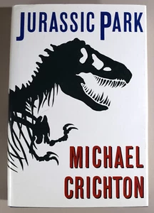 JURASSIC PARK by Michael Crichton - 1990 HC/DJ First Trade Edition - LIKE NEW - Picture 1 of 12