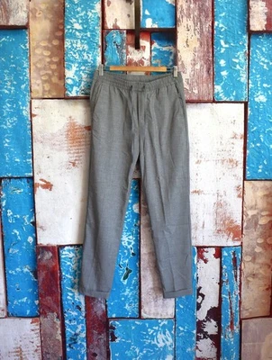 Men's H&M Drawstring Closure Slim Fit Casual Pant SMALL Gray NEW - Image 1 of 4