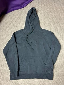 Adidas Mens Size XS Black Hoodie Pullover Blackout Centre Logo Hooded Jumper - Picture 1 of 5