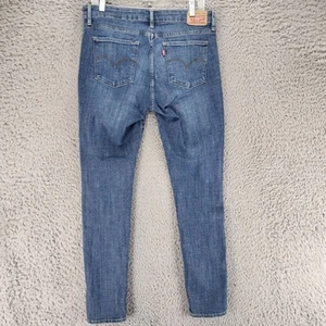 Levis Jeans Womens 32 Blue Stretch Mid Rise 711 Skinny *GUC* - Picture 1 of 13