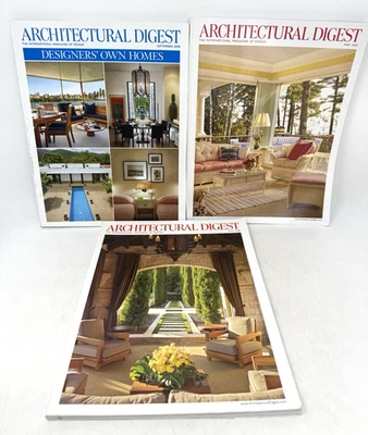 Architectural Digest Magazines Interior Design Ads Lot of 3 Dated 2007 & 2008 - Image 1 of 4