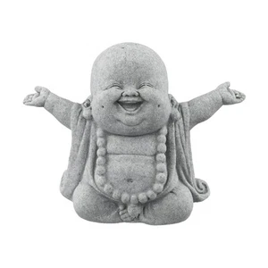 Buddha Ornament Small Smiling Buddha Decorate Decoration Garden Indoor - Picture 1 of 12