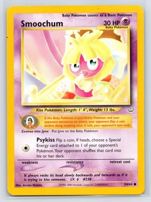 Smoochum 54/64 Neo Revelation Pokemon Card Nintendo Vintage WOTC Common - Image 1 of 2