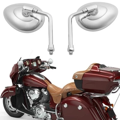 Espejos retrovisores retro para motocicleta Indian Roadmaster Scout Bobber 2015-2022 Foto 1 de 4