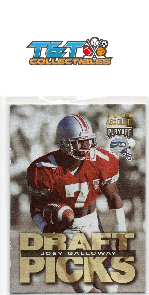 1995 Playoff Absolute #187 Joey Galloway Seattle Seahawks RC 5a - Image 1 of 1