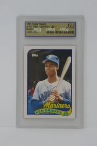 1989 Topps Traded #41T Ken Griffey Jr. Rookie RC Mariners USA 10 GEM MINT - Picture 1 of 5