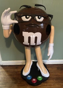 Large Rare Vintage Brown M&M Candy Store Display Holder On Wheels - Picture 1 of 8