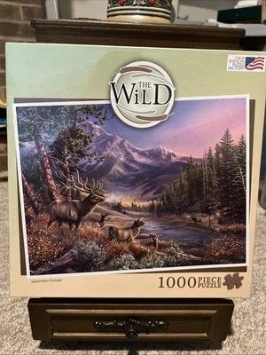 Elk Jigsaw Puzzle GREAT AMERICAN PUZZLE FACTORY September Passage The Wild NEW - Image 1 of 4