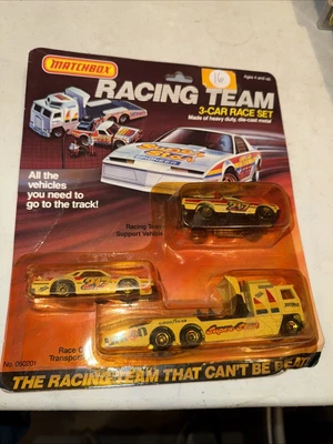 Matchbox UNION 217 Racing Team 3 Car Set 1:64 Pickup Transport Truck, Stock 1/64 - Image 1 of 2