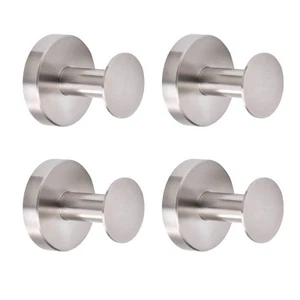 Towel Hooks, 4 Pack Towel Holder for Bathroom Wall, Cabinet Closet Door, Kitc... - Picture 1 of 9