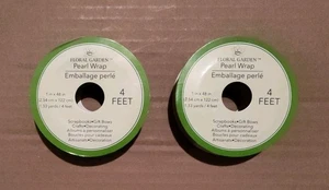 Menge 2 Rollen Gold Perlen Wickelband 4 Fuß x 1 Zoll Basteln Posten - Bild 1 von 2