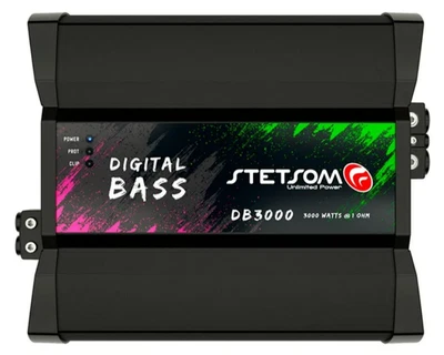 Stetsom DB 3000.1 CANAL DIGITAL BASS 3000W 1 Ohm Mono Amplificador - Imagen 1 de 4