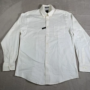 Dockers Hemd Herren Medium 15-15,5 34/35 weiß Button Down Batterie Street Stretch - Bild 1 von 15