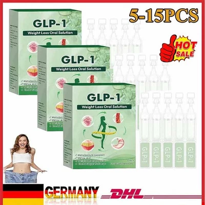 MARKENLOS GLP-1 natürliche Lösung zum Einnehmen GLP-1 Ergänzung Moringa Tropfen 1-3 Stück