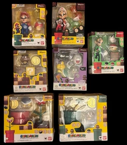 7 Super Mario S.H. Figuarts Set Lot! A/B/C/D/Feuer/Luigi/Pflanze/Goomba/Schildkröte - Bild 1 von 22