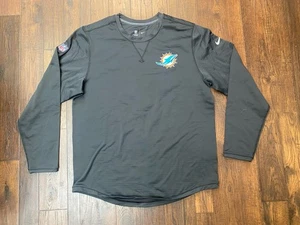 Miami Dolphins Nike On Field Apparel Langarmshirt Herren XL Thermo gefüttert - Bild 1 von 9