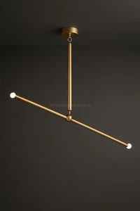 Lampada a sospensione metà secolo soffitto moderno plafoniera lampadario minimal casa - Foto 1 di 6
