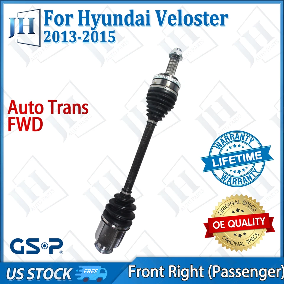 Eje CV pasajero delantero derecho original para Hyundai Veloster 2013-2015 tracción delantera automático Foto 1 de 4