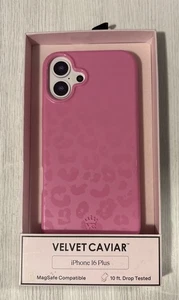 VELVET CAVIAR Apple iPhone 16 Plus MagSafe Case - Hot Pink Leopard - Picture 1 of 1