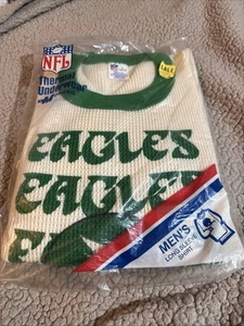 Vintage NOS Herren Langarm NFL Eagles Thermo Unterwäsche J.E. Morgan. Lg 42-44 - Bild 1 von 8