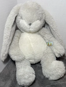 Bunnies by the Bay Bunny Little Nibble Baby Lovey Plush Gray White - Picture 1 of 7