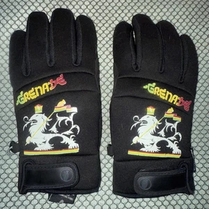 Guanti Snowboard Bob Gnarley Granata Colori Rasta Nero Rosso Giallo Verde Medium - Foto 1 di 23