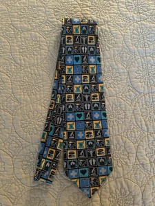 Medicine Signs Doctor's or Nurse's Silk Neck Tie 56'" Long x 3.6" Wide - Picture 1 of 3