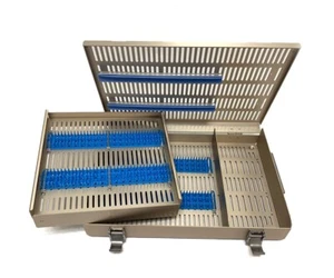 Instrumed 2000-100-012 two tier container instrument sterilization case - Picture 1 of 3