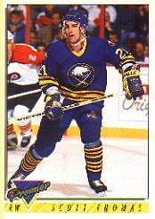 1993-94 Topps Premier Buffalo Sabres Hockey Card #336 Scott Thomas Rookie