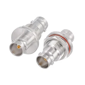 2 Stück BNC-Buchse zu Buchse 75 Ohm Fass Stecker Kupplung für 3G/6G HD SDI Kabel - Bild 1 von 10