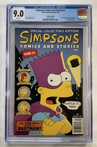 Simpsons Comics And Stories #1 Kiosk CGC 9.0 1. App Simpsons 1993 - Bild 1 von 3