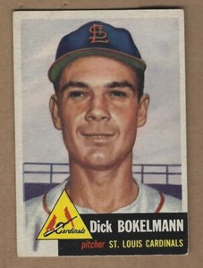 1953  TOPPS    DICK  BOKELMANN  #  204    
