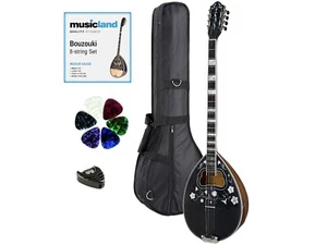 Professional Handmade Greek Bouzouki, 8-string w/ Case, Strings, Picks - Picture 1 of 23