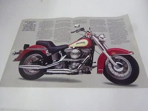 1986 Harley Davidson INTRO TO NEW HERITAGE SOFTAIL MOTORCYLE FOLD-OPEN Pamphlet - Picture 1 of 7